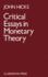 Critical Essays in Monetary Theory