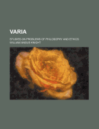Varia: Studies on Problems of Philosophy and Ethics