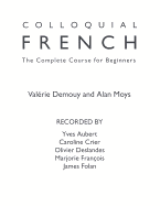 Colloquial French Cassette: The Complete Course for Beginners
