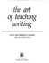 The Art of Teaching Writing (Cloth)
