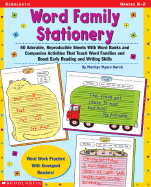 Word Family Stationery: 40 Adorable, Reproducible Sheets with Word Banks and Companion Activities That Teach Word Families and Boost Early Reading and Writing Skills