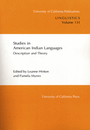 Studies in American Indian Languages: Description and Theory
