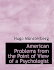 American Problems from the Point of View of a Psychologist