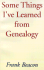Some Things I've Learned from Genealogy