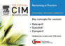 Marketing in Practice