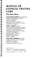 Manual of Clinical Trauma Care: The First Hour