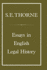 Essays in English Legal History