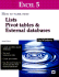 Excel 5: How to Work with Lists, Pivot Tables and External Databases