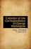 Calendar of the Correspondence of George Washington