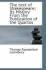 The Text of Shakespeare; Its History from the Publication of the Quartos