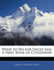 What to Do for Uncle Sam: A First Book of Citizenship