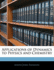 Applications of Dynamics to Physics and Chemistry