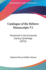 Catalogue of the Hebrew Manuscripts V1: Preserved in the University Library, Cambridge (1876)