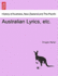 Australian Lyrics, Etc.