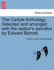 The Carlyle Anthology. Selected and Arranged with the Author's Sanction by Edward Barrett.