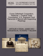 Crown Zellerbach Corporation, Petitioner, V. Federal Trade Commission. U.S. Supreme Court Transcript of Record with Supporting Pleadings