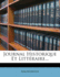 Journal Historique Et Litt�raire...