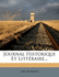Journal Historique Et Litt�raire...