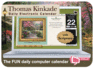 Kinkade: Bubbles Electronic Calendar