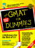 GMAT for Dummies