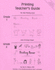 Printing Teacher's Guide-Contracted Editions