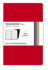 Moleskine Set of 2 Ruled Notebooks-Red