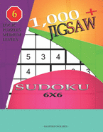 1,000 + sudoku jigsaw 6x6: Logic puzzles medium levels