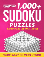 1,000+ Sudoku Puzzles: 1,250 puzzles in 5 levels