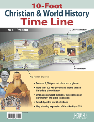 10-Foot Christian & World Hist Time Line - Rose Publishing