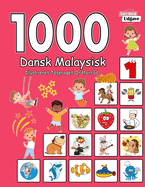 1000 Dansk Malaysisk Illustreret Tosproget Ordforr?d (Sort-Hvid Udgave): Danish Malay language learning