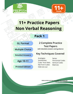 11+ GL Practice Papers - Non-Verbal Reasoning (NVR) - Pack 1: Printed Edition