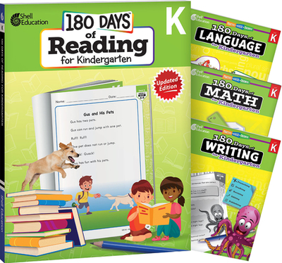 180 Days(tm) Reading, Math, Writing, & Language for Grade K: 4-Book Set: Practice, Assess, Diagnose - Multiple Authors, and Barchers, Suzanne I, and Dugan, Christine