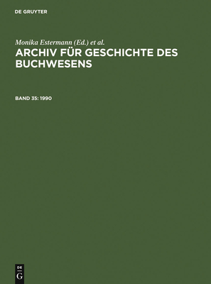 1990 - Historische Kommission Des Brsenvereins (Editor), and Haug, Christine (Editor), and Frimmel, Johannes (Editor)