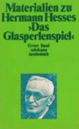 [2 Vols. ] Suhrkamp Taschenb?cher, Nrs.80 & 108, Materialien Zu Hermann Hesse 'Das Glasperlenspiel' - Hesse, Hermann & Volker Michels