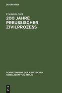 200 Jahre preu?ischer Zivilproze?