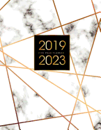 2019-2023 Five Year Planner: Elegant Marble, 60 Months Calendar, 5 Year Appointment Calendar, Business Planners, Agenda Schedule Organizer Logbook and Journal Personal, Agenda Yearly Goals Monthly, Daily Planner Five Year (5 Year Monthly Planner 2019-2023