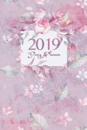 2019 Diary Planner: Flower Watercolor January to December 2019 Diary
