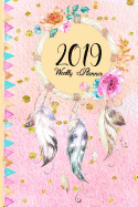 2019 Weekly Planner: Planner 2019 and Grid Paper Pages Tribal Design