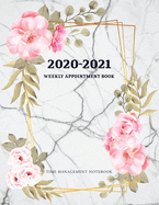 2020-2021 Weekly Appointment Book: Appointment Scheduling Book - Schedule Organizer - Appointment Book 15 Minute Increments - Monday to Sunday 8 am-9 pm - Personal Time Management - For Nail Salons Spa Hair Stylist Makeup Artists