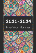 2020-2024 Five Year Planner: Colorful Mandala Cover, Monthly Schedule Organizer, 60 Month Calendar Planner Agenda with Holidays Pocket Size