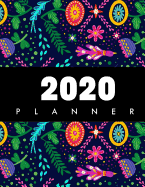 2020 Planner: January-December 2020 12-monthly Calendar Schedule Organizer with Inspirational Quotes Unique Customized Cover-Themed Colored Interior Border Volume 9 Cheerful Pattern Floral Design 8.5x 11 inches, 30 pages