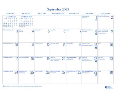2024 Parish Wall Calendar - Publishing, Church (Contributions by)