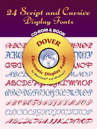 24 Script and Cursive Display Fonts - Dover publications