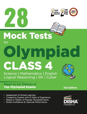 28 Mock Test Series for Olympiads Class 4 Science, Mathematics, English, Logical Reasoning, GK & Cyber 2nd Edition - Disha Experts