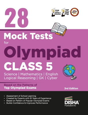 28 Mock Test Series for Olympiads Class 5 Science, Mathematics, English, Logical Reasoning, GK & Cyber 2nd Edition - Disha Experts