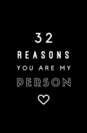 32 Reasons You Are My Person: Fill In Prompted Memory Book