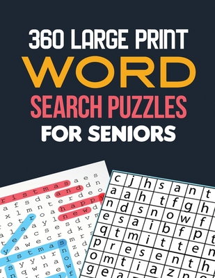 360 Large Print Word Search Puzzles for Seniors: Word Search Brain Workouts, Word Searches to Challenge Your Brain, Brian Game Book for Seniors in This Christmas Gift Idea. - Studio, Voloxx