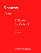 42 Etudes for Viola solo: Urtext Edition