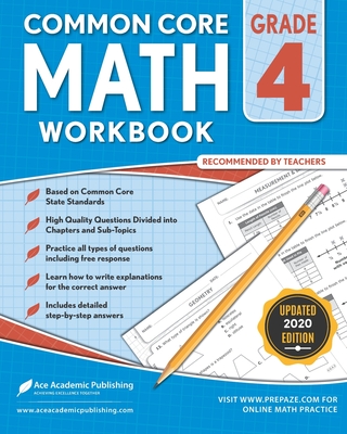 4th grade Math Workbook: CommonCore Math Workbook - Publishing, Ace Academic