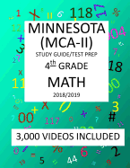 4th Grade MINNESOTA MCA-II, 2019 MATH, Test Prep: 4th Grade MINNESOTA COMPREHENSIVE ASSESSMENT TEST 2019 MATH Test Prep/Study Guide